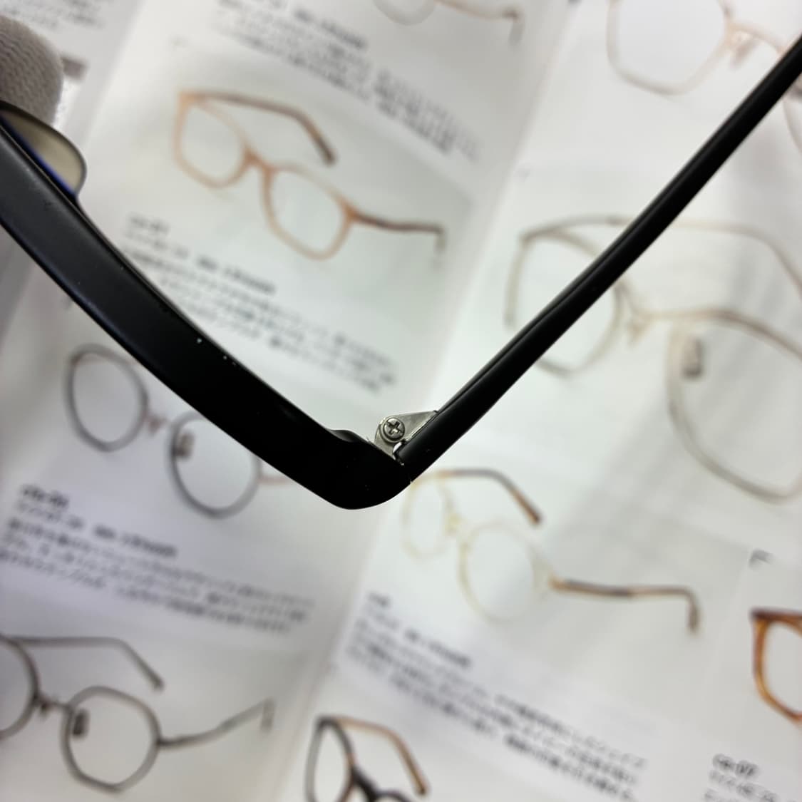 빈티지 보잉 아세테이트 뿔테 검정 안경 상품이미지4