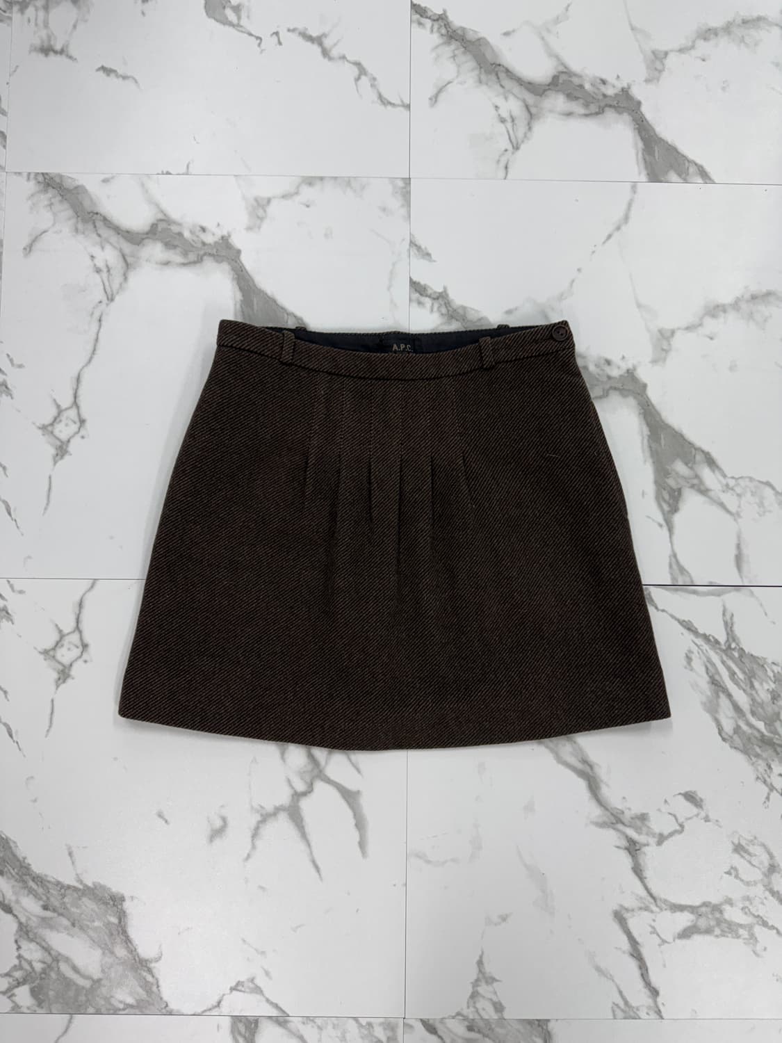 A.P.C. 아페쎄 브라운 울 스커트 상품이미지1
