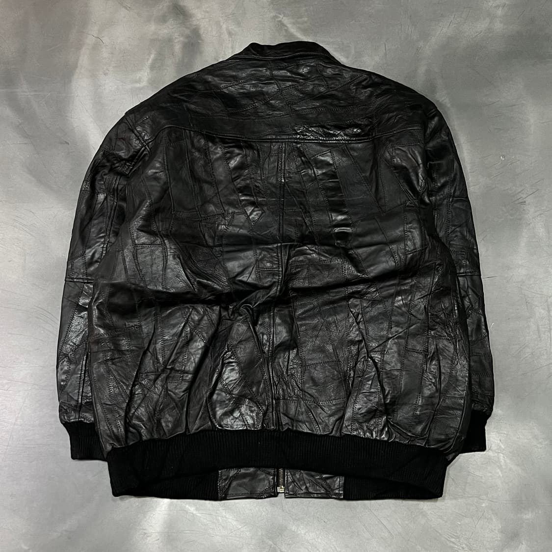  USA 빈티지 레더 스티치 블루종 y14898 상품이미지2