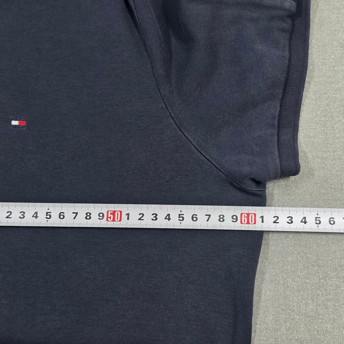 XL 105-110 타미힐피거 네이비 반팔 카라티 상품이미지5