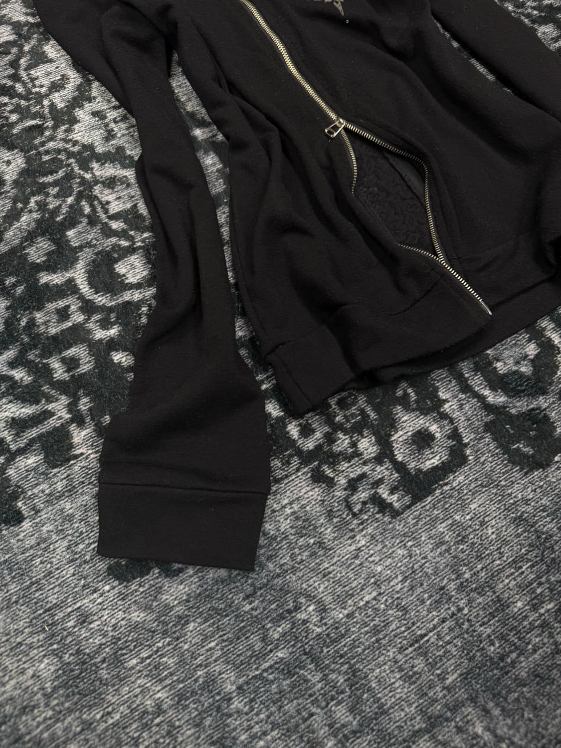 Batsu frill layered cross zip up 상품이미지5