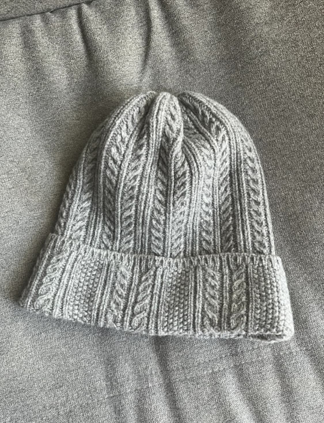 호와스 울캐시 꽈베기 니트비니 상품이미지1