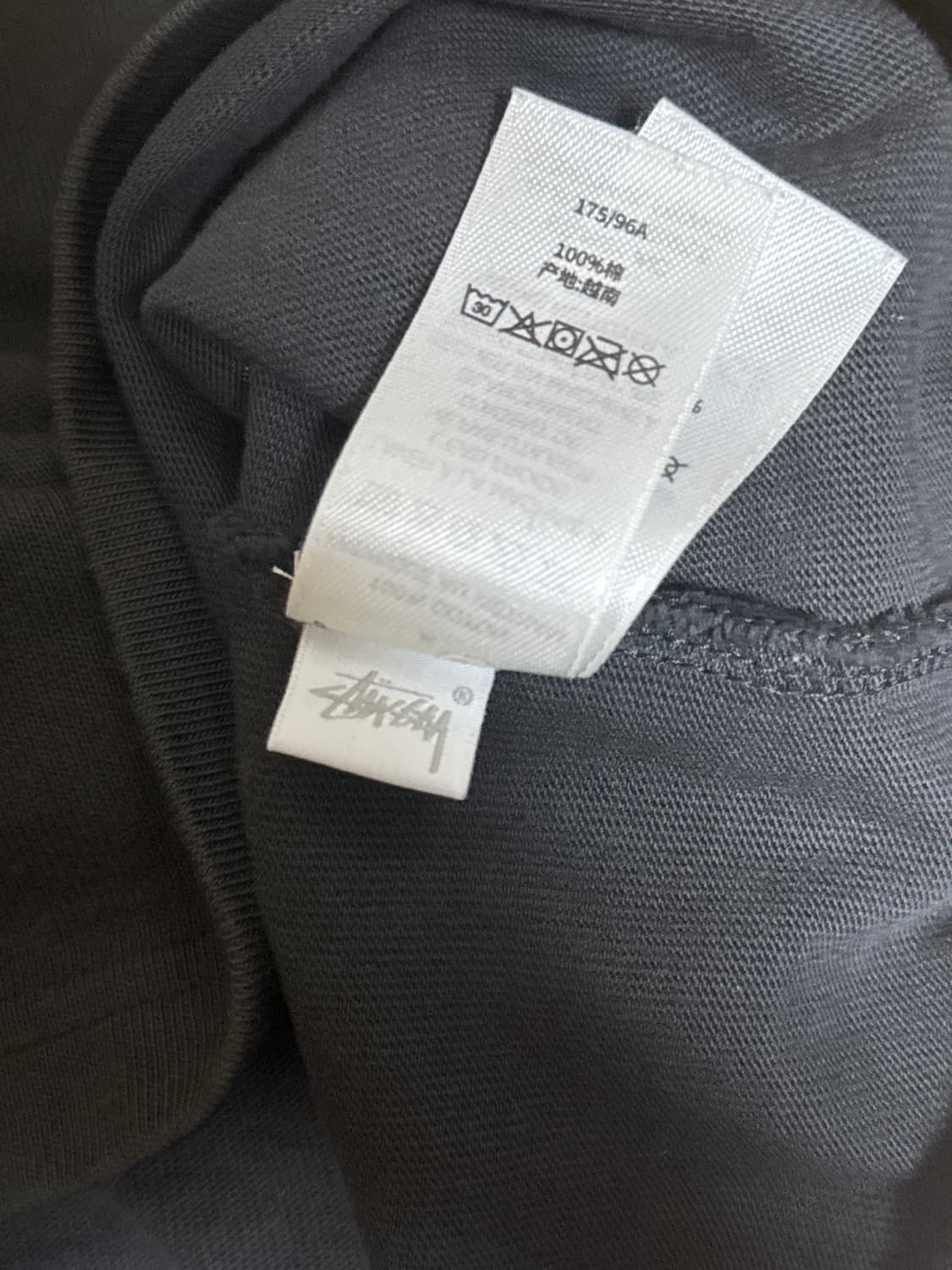 (M) 스투시 헤비 저지 티셔츠 블랙 상품이미지10