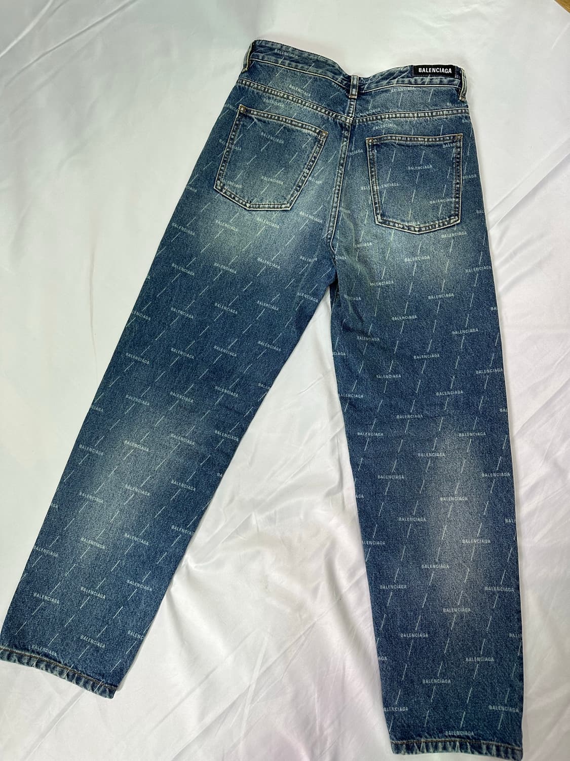 [29] 발렌시아가 멀티로고 프린트 데님 팬츠 청바지 상품이미지7