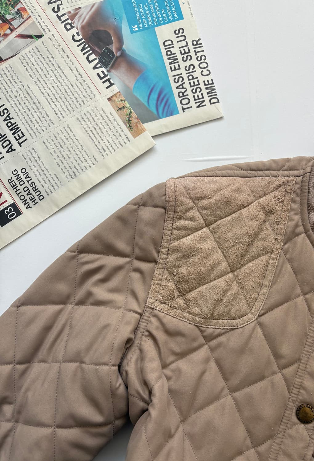 Polo 폴로랄프로렌 코듀로이 베이지 퀄팅 점퍼 상품이미지9