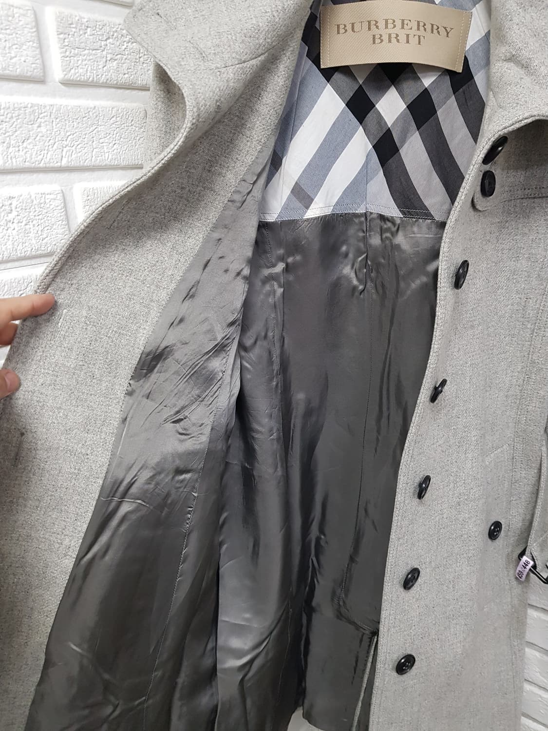 [uk8/정품] 버버리 캐시미어혼방 벨티드 울코트 상품이미지8