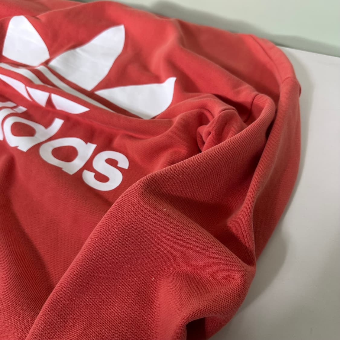 XL 아디다스오리지날 코랄 루즈오버핏 빅로고 스웻코튼 맨투맨 상품이미지3