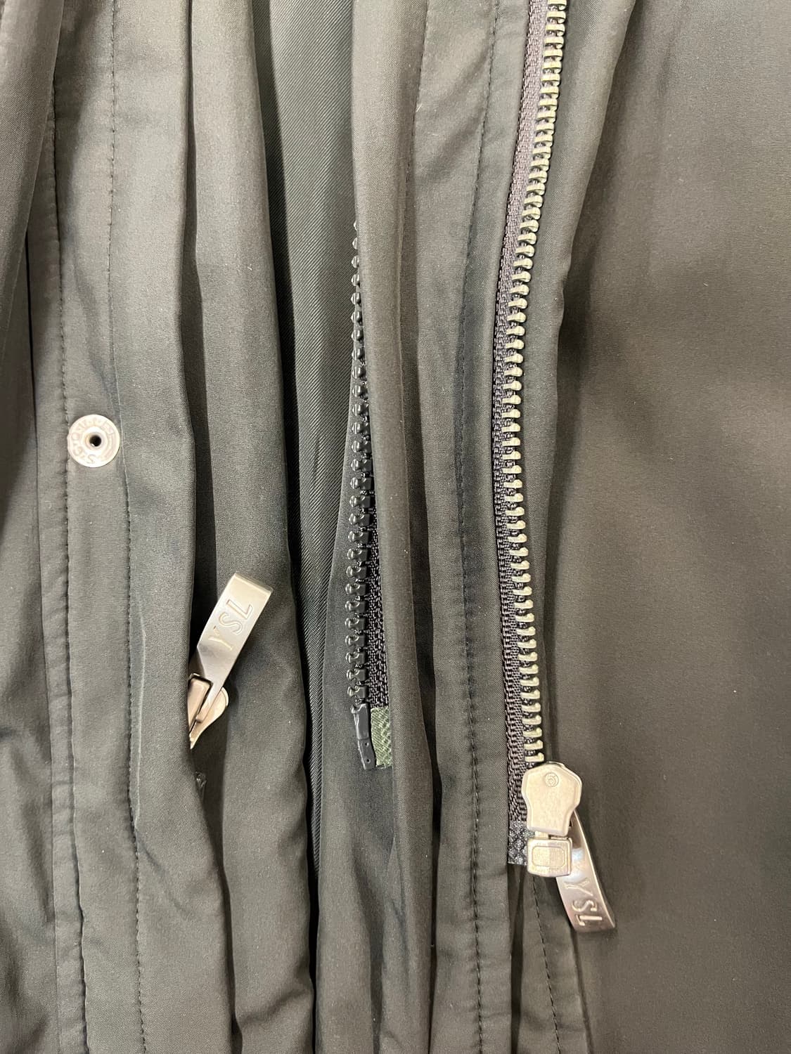 입생로랑 카라 버튼 자켓 딥그린 95 #csz1884 상품이미지5