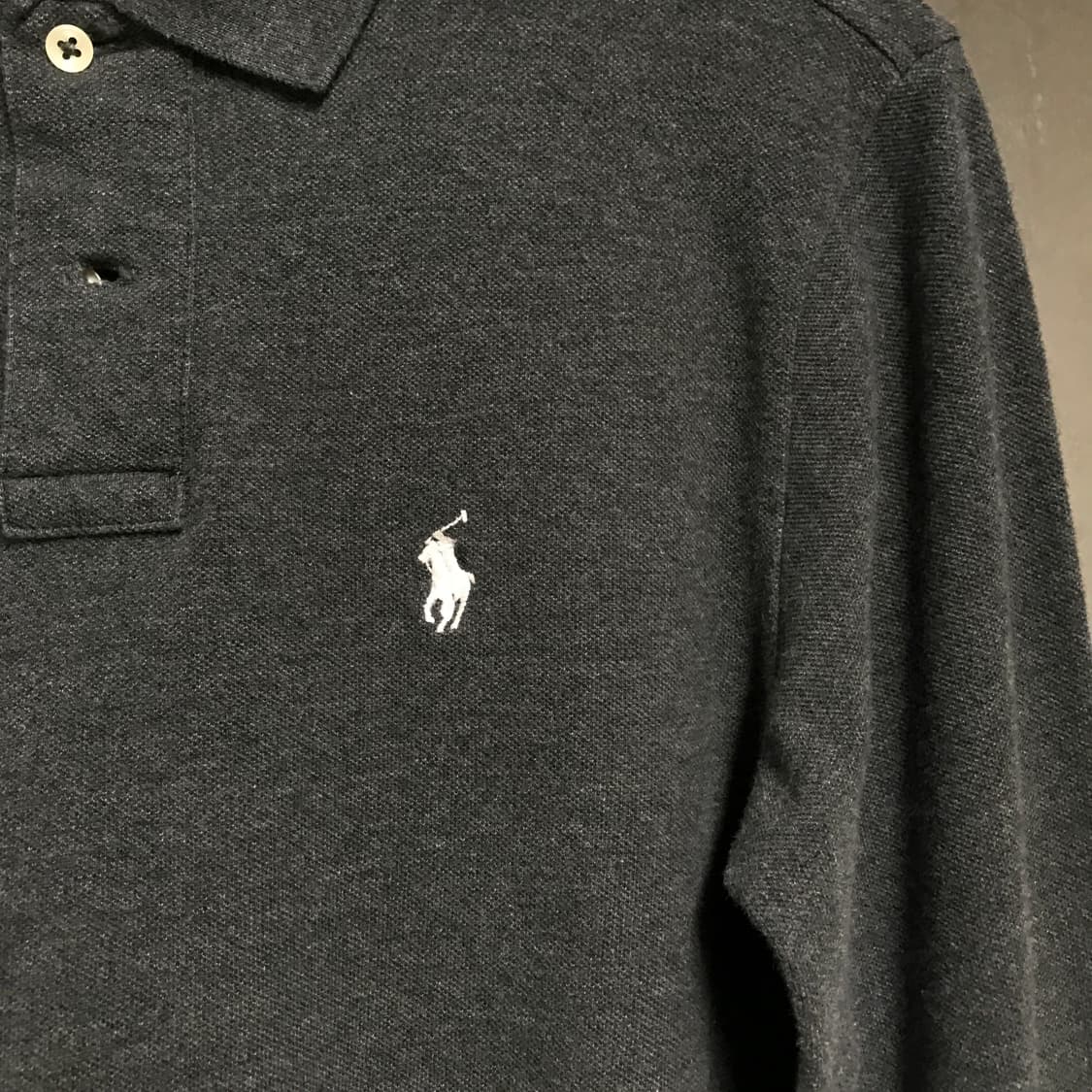 폴로 랄프로렌 PK 긴팔 카라티 차콜 S 상품이미지4