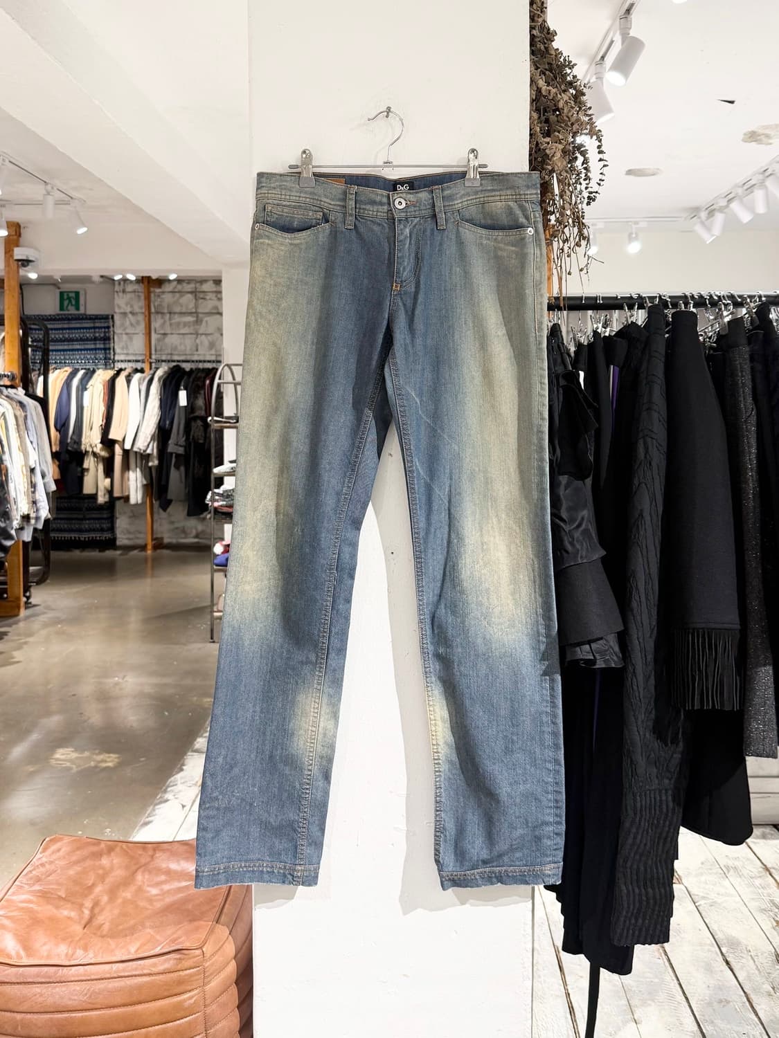 돌체 앤 가바나 빈티지 워싱 데님 팬츠 상품이미지1