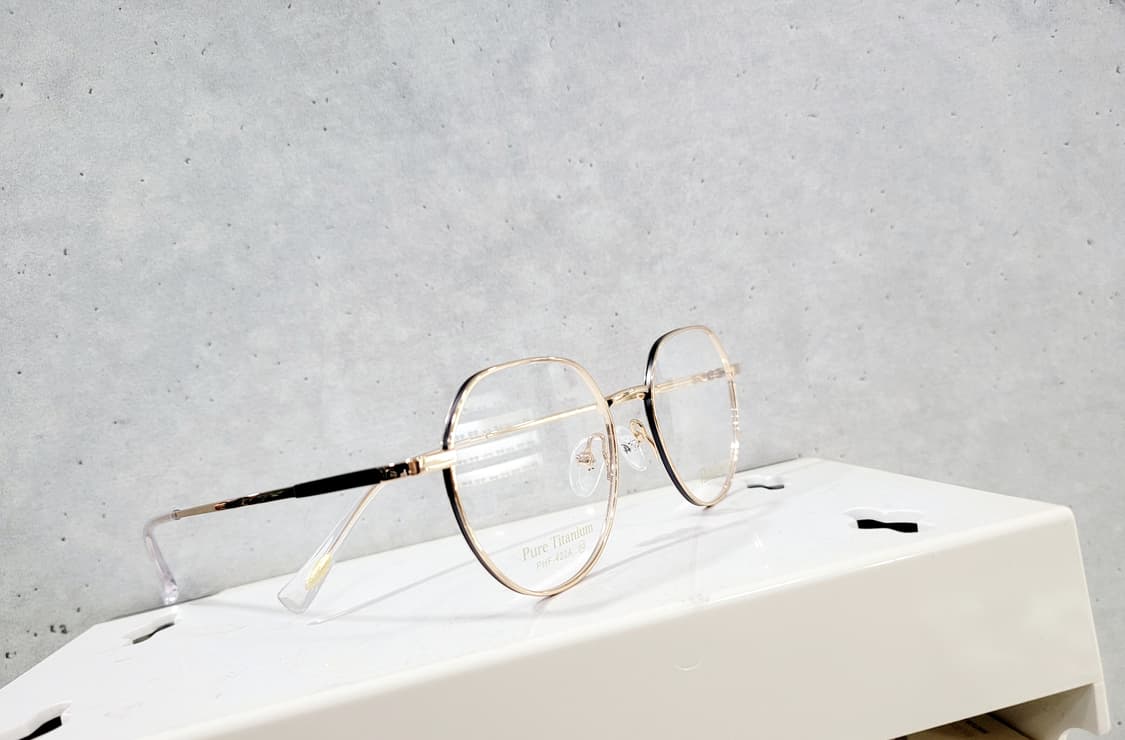 폴휴먼안경(PHF422A 골드육각)퓨어티탄초경량 상품이미지10