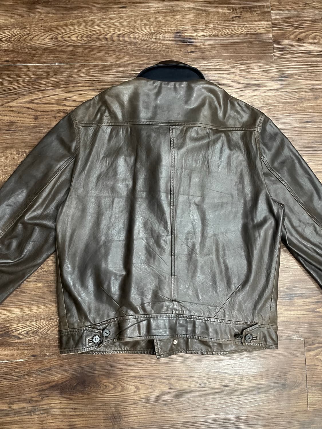 마르니 A-2 양가죽 플라이트 자켓 브라운 50 상품이미지9