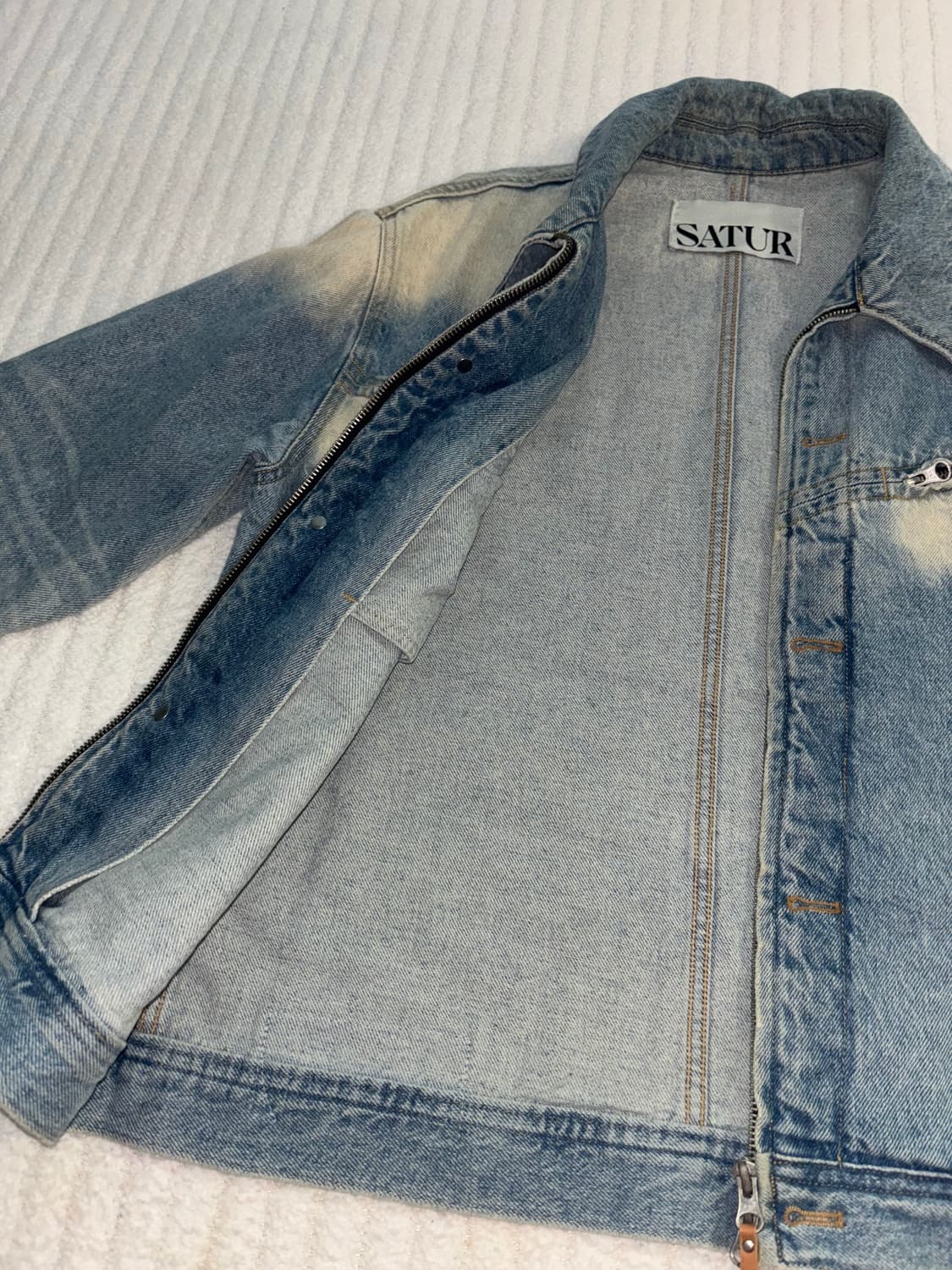 SATUR 브루클린 집 워시드 데님 자켓 상품이미지4