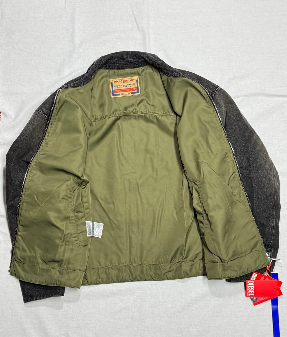 <새 상품>디젤 D 스타크 S 재킷  / 워시드 블랙 색상 / XL사이즈 상품이미지5