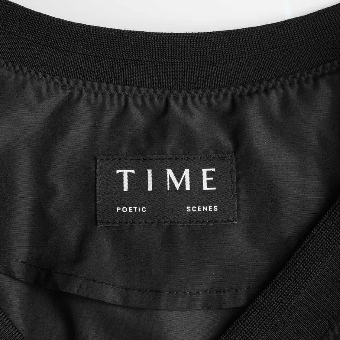 [S]타임 블랙 브이넥 블루종 집업 재킷 점퍼
 상품이미지6