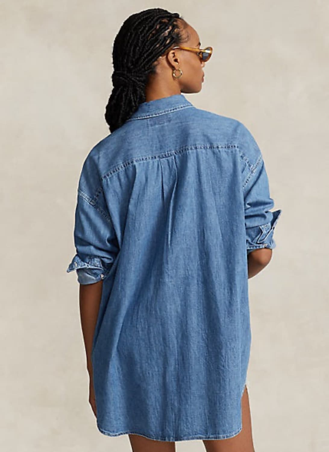 폴로 랄프로렌 여성 루즈핏 데님셔츠  상품이미지4