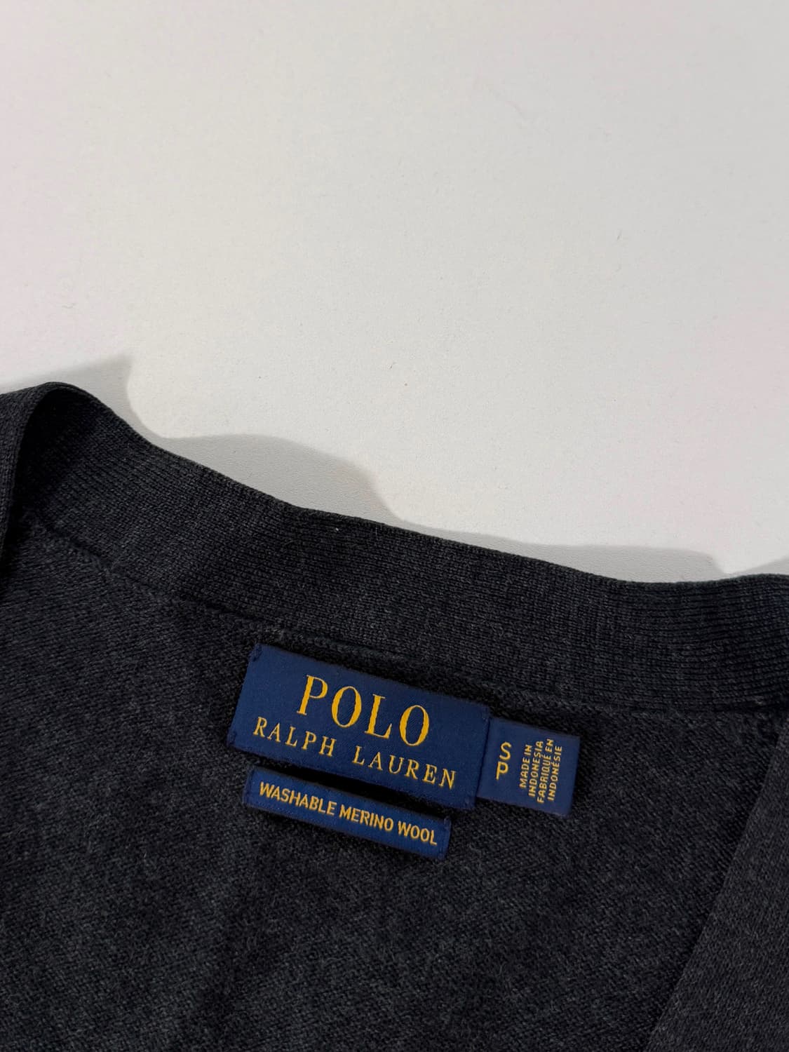 폴로 랄프로렌 루즈핏 신형 메리노 울 딥그레이 기디건 상품이미지4