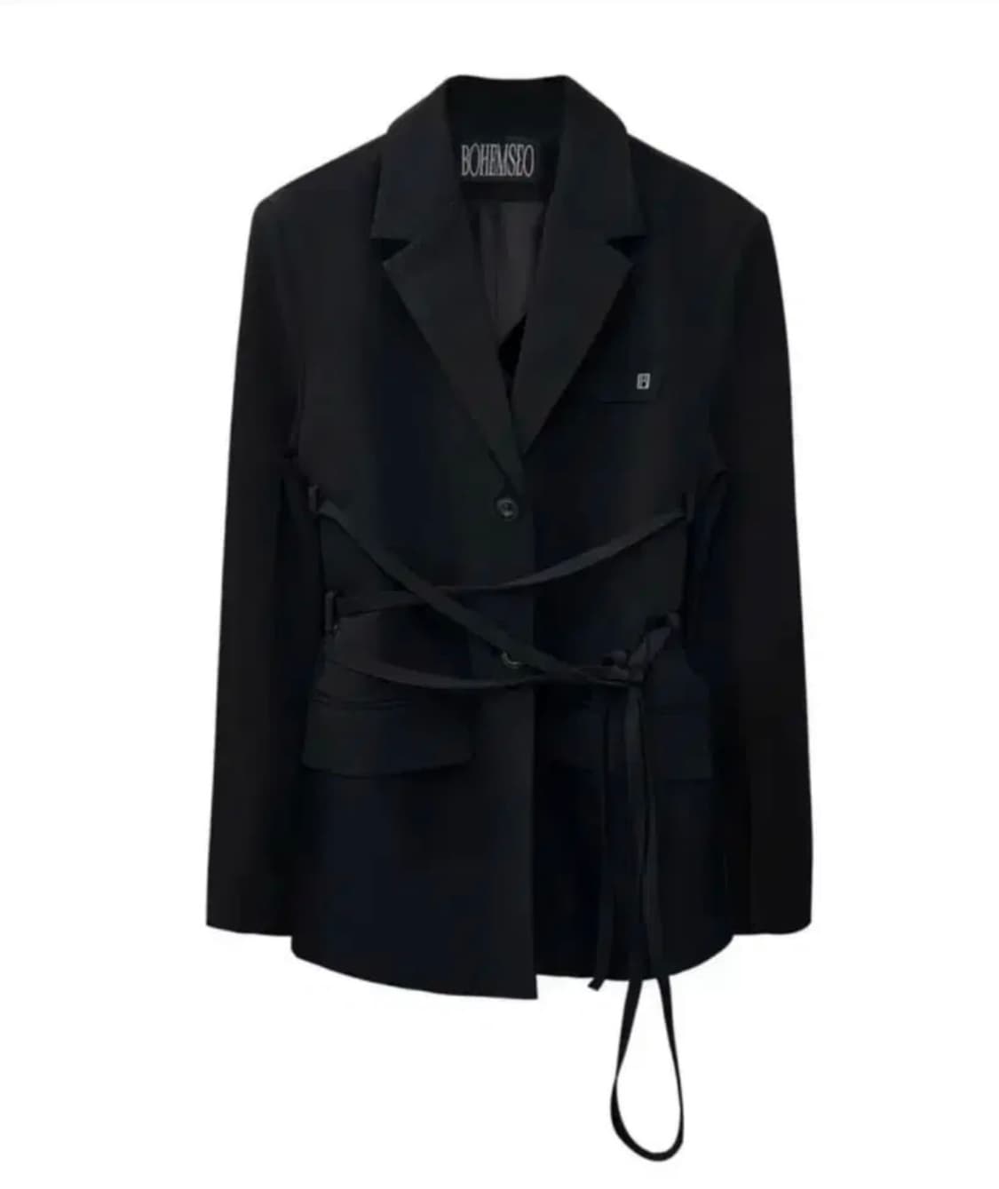 보헤미안서울 웨이스트 타이드 싱글 블레이져 블레이저 waist tied 상품이미지1