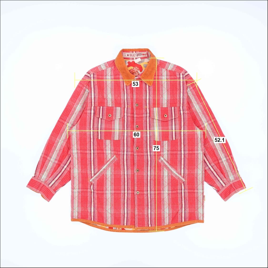 [S] 오일릴리 코듀로이 플로럴 디테일 초어 퀄팅 자켓 N7086 상품이미지8