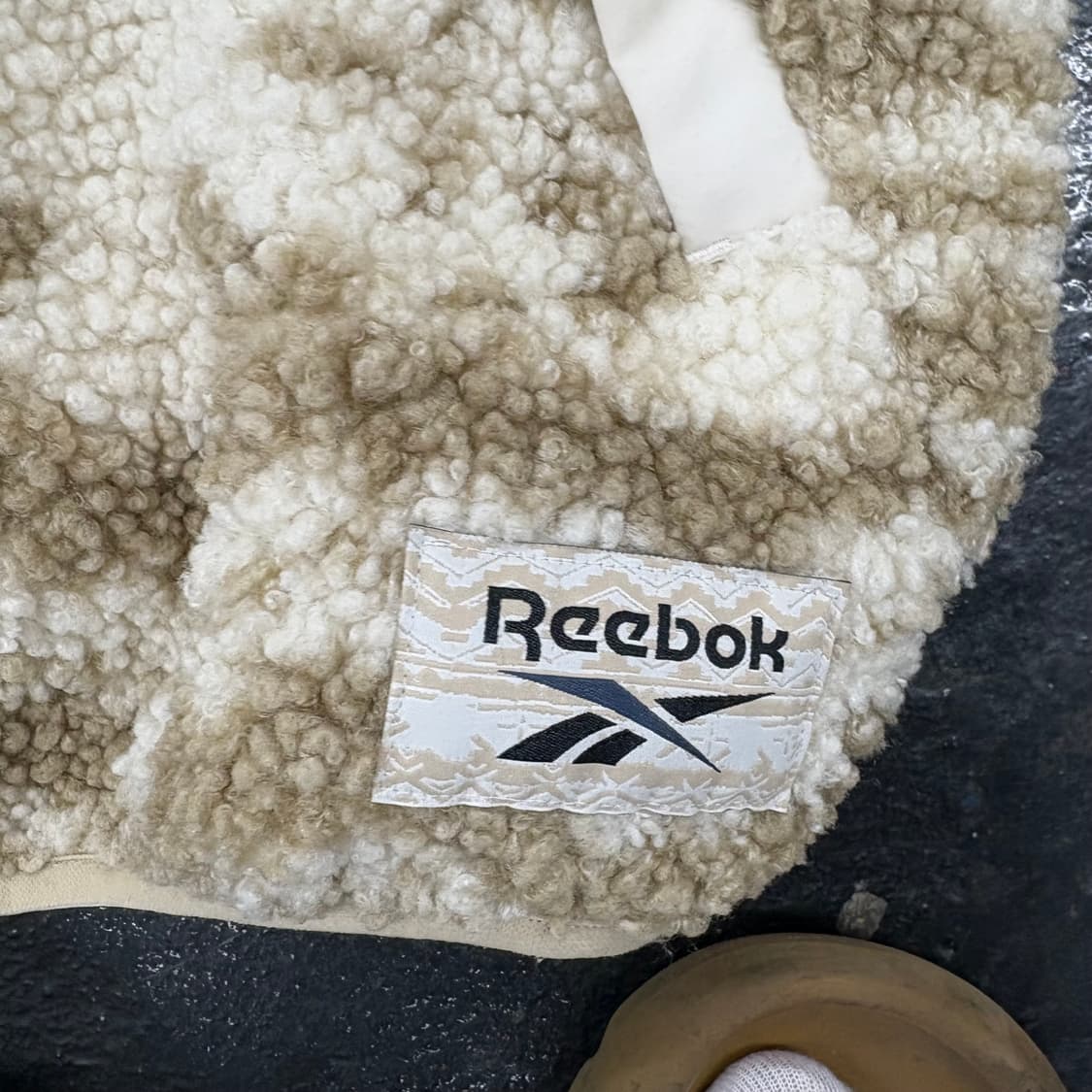 (95)리복 패턴 뽀글이 플리스 자켓 상품이미지4