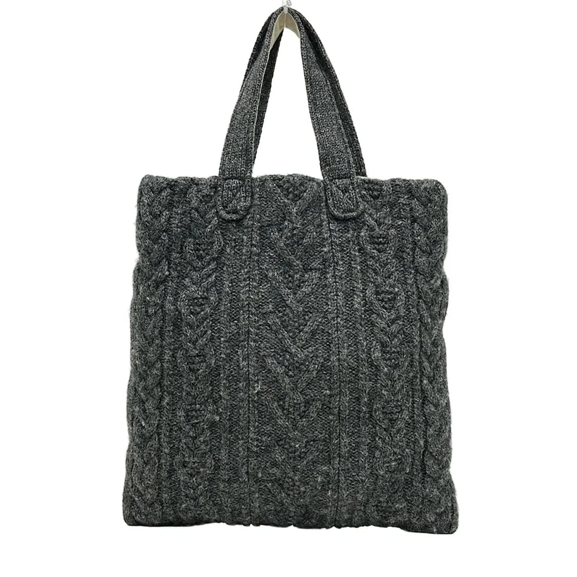 꼼데가르송 트리콧 캐이블 울 배면 토트백 상품이미지1