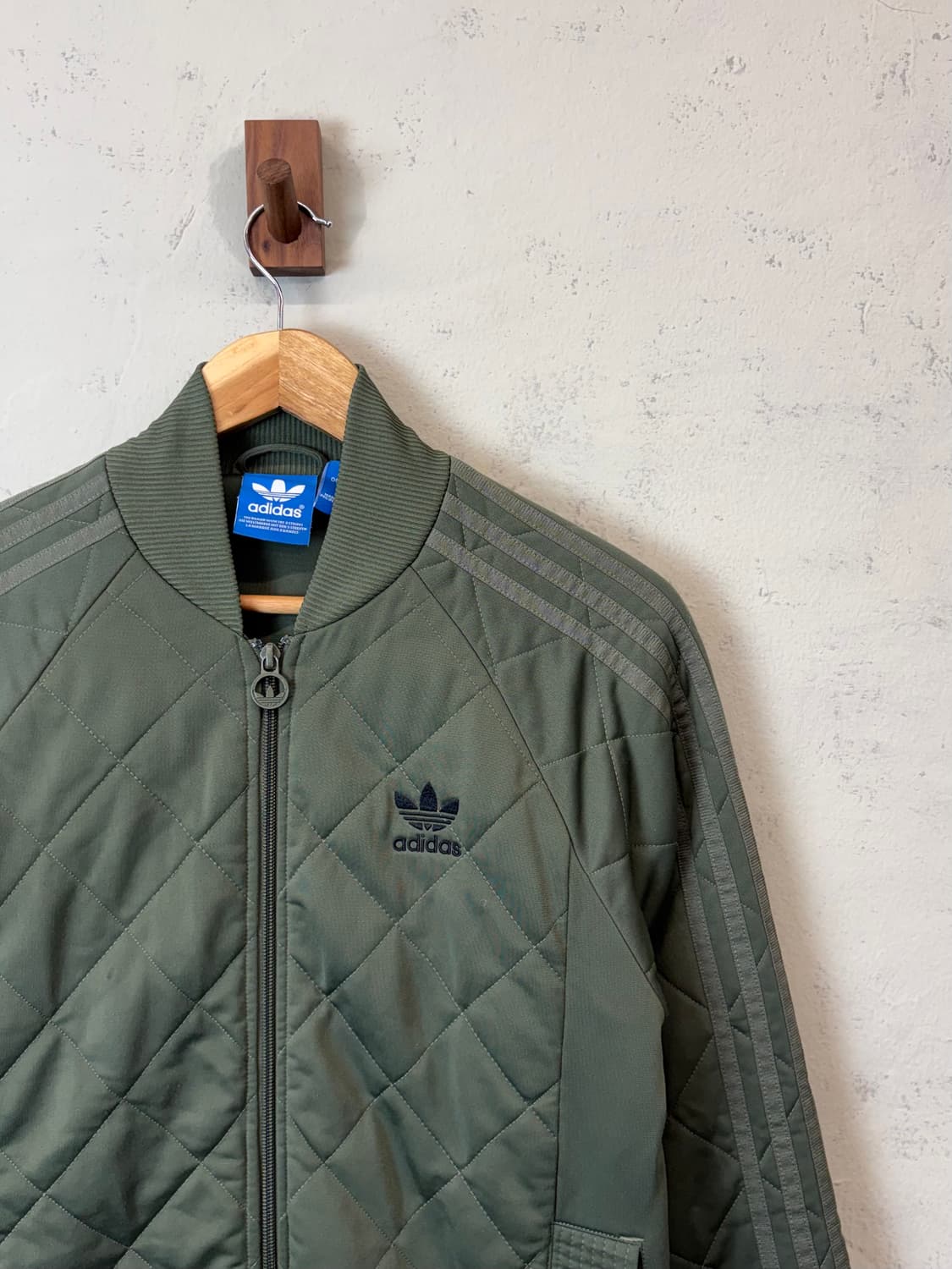 아디다스 카키 퀼팅 트랙탑 져지 상품이미지2