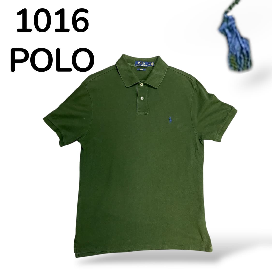 폴로 스몰 로고 슬림핏 카라 반팔티 딥그린 L 상품이미지2