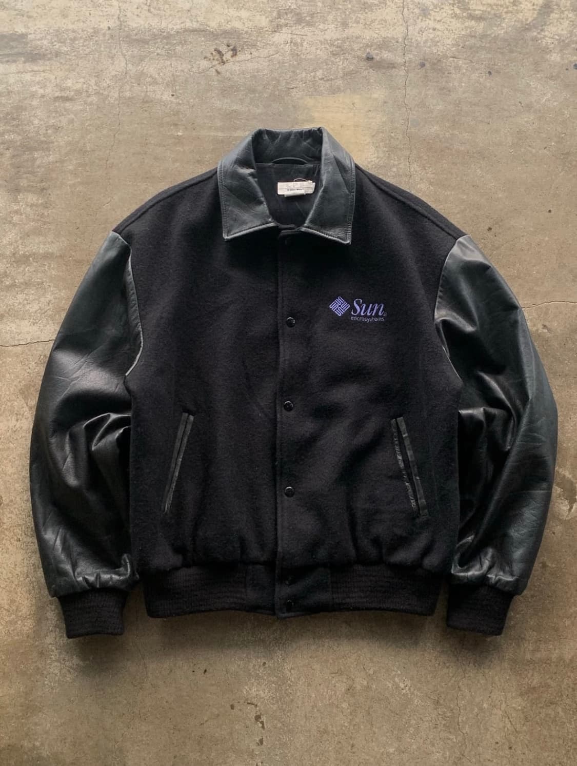 9Os JAVA by 썬 마이크로시스템즈 울/레더 자켓 상품이미지2