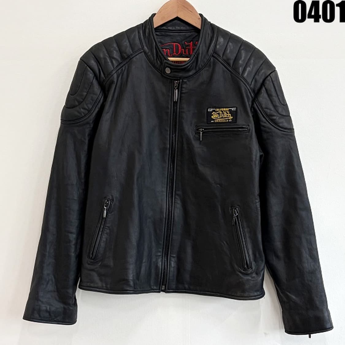 본디치(Von Dutch) 레더 라이더 자켓 100 0401 상품이미지1