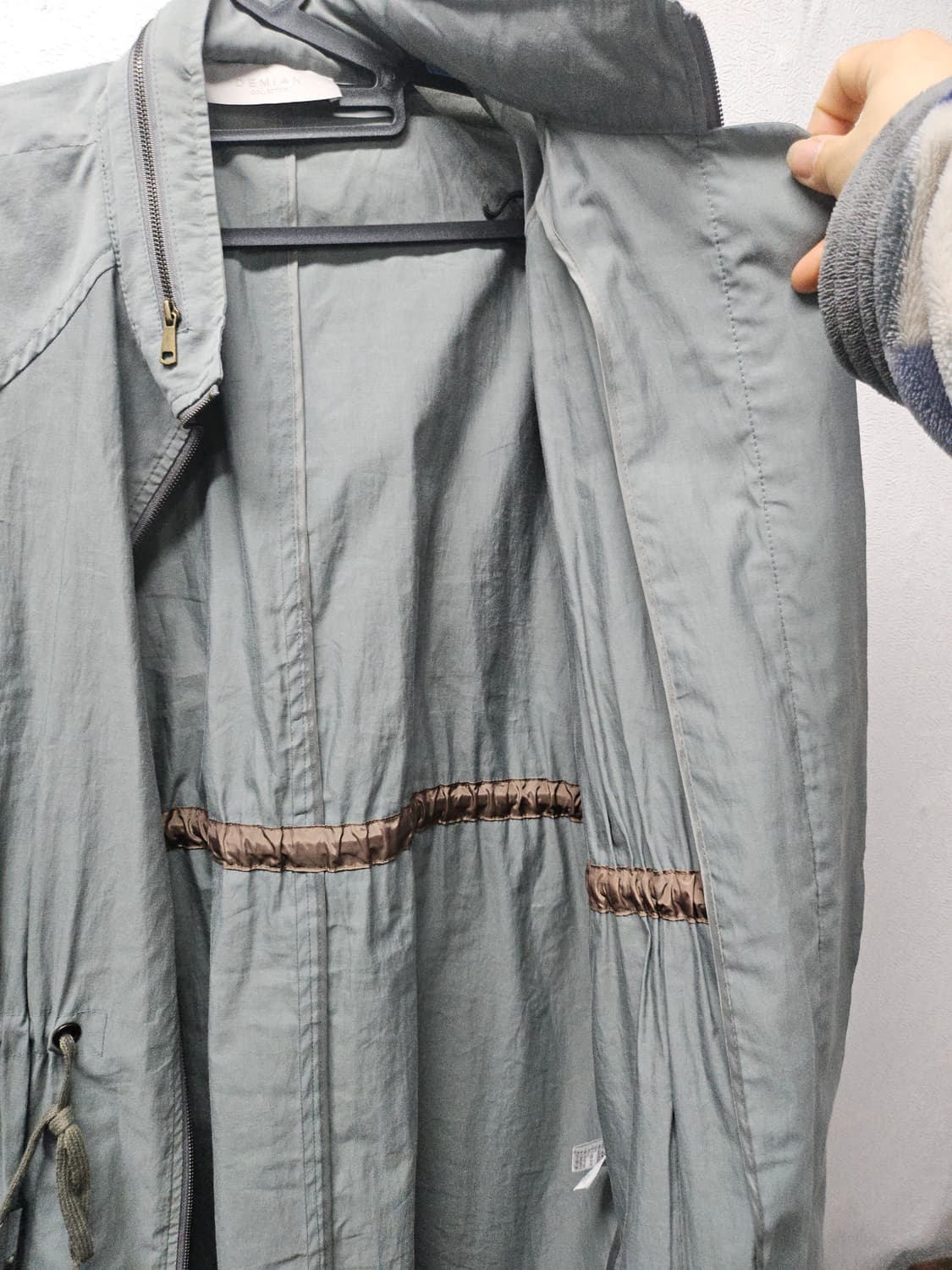 데미안  숏 야상 점퍼 허리 스트링 아우터 free 상품이미지7