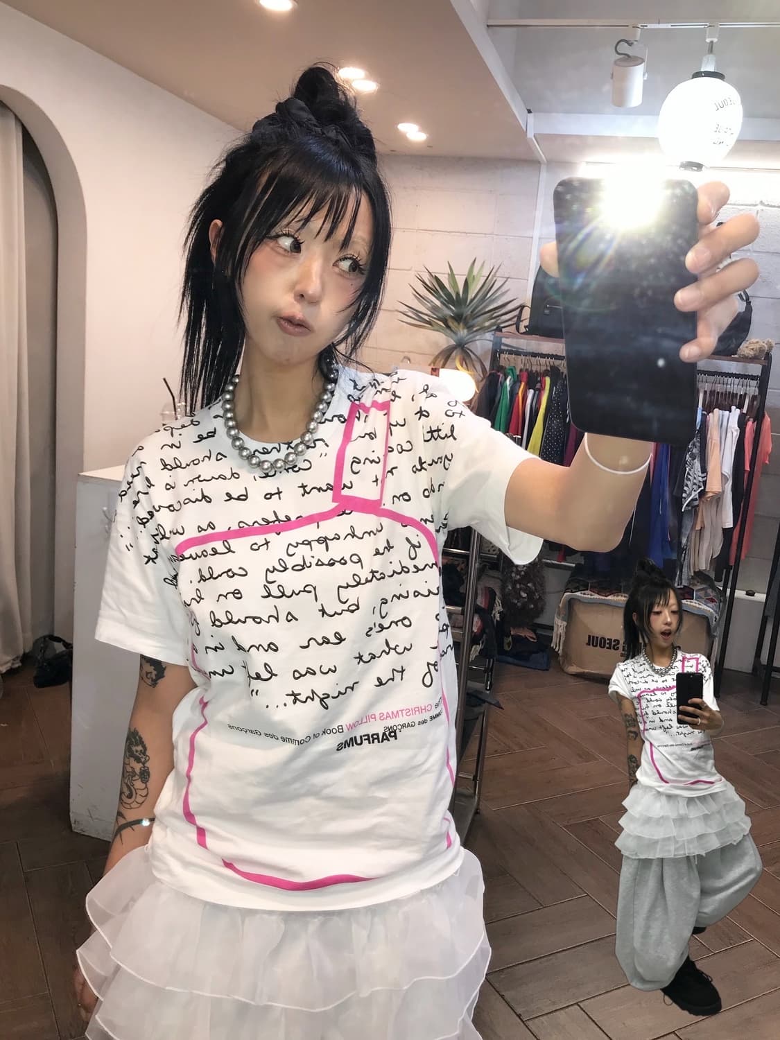 < Comme Des Garcons 00s Graphic T-shirt  상품이미지1