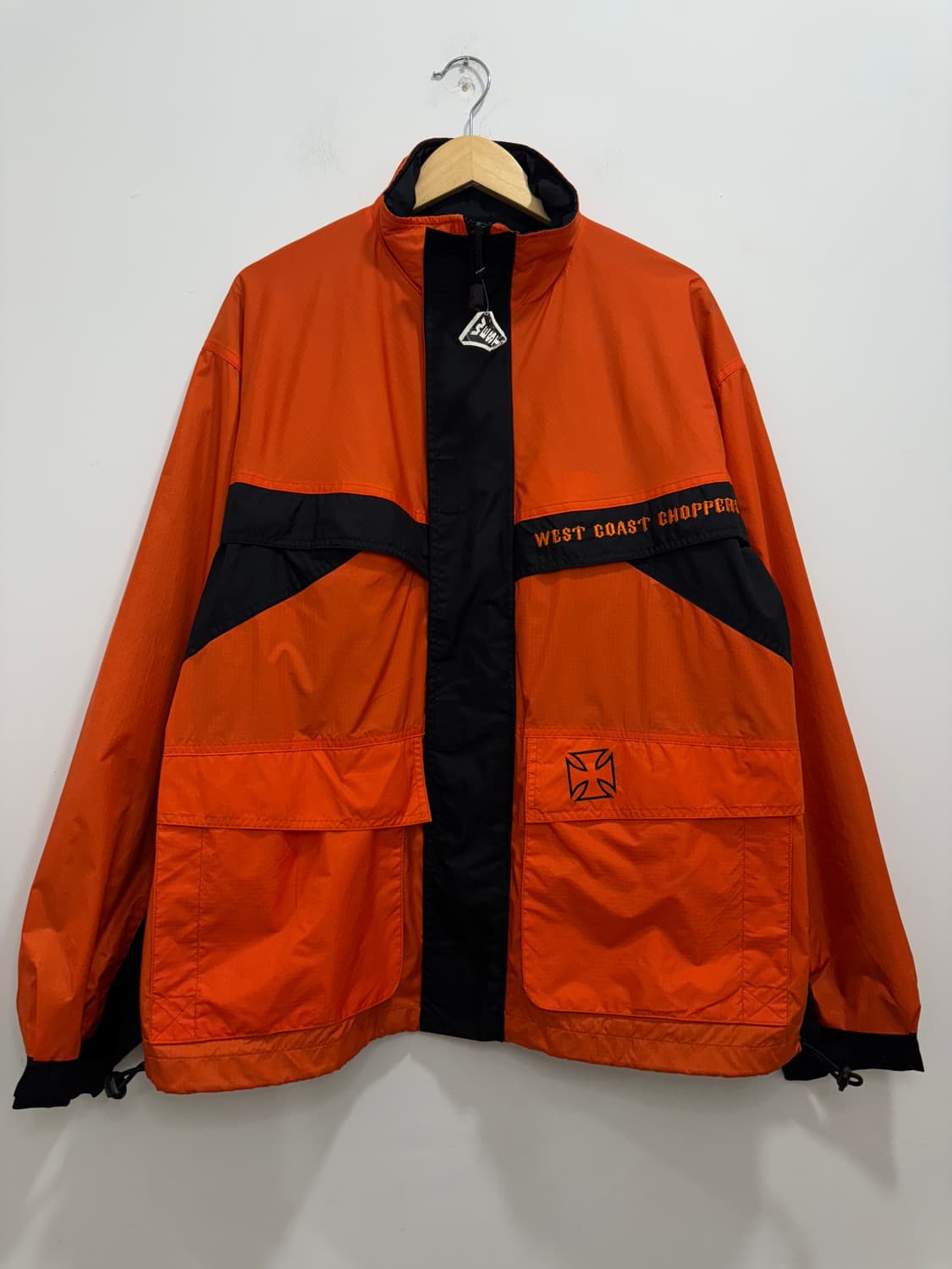 West Coast Choppers 오렌지 바람막이 라이딩 자켓 상품이미지4