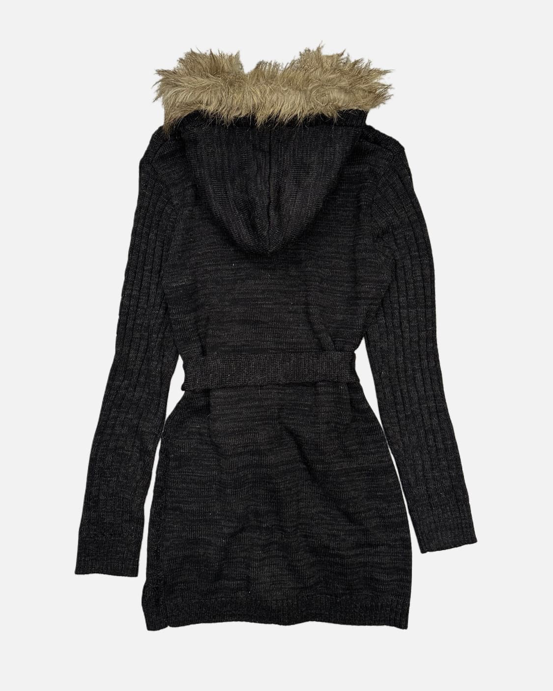 fur hood knit duffle coat 상품이미지5