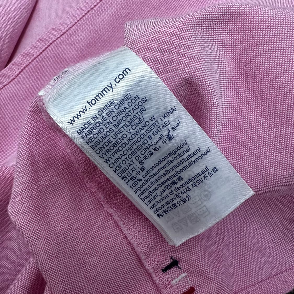 TOMMY JEANS 타미진스 여성 핑크 셔츠 M 상품이미지9