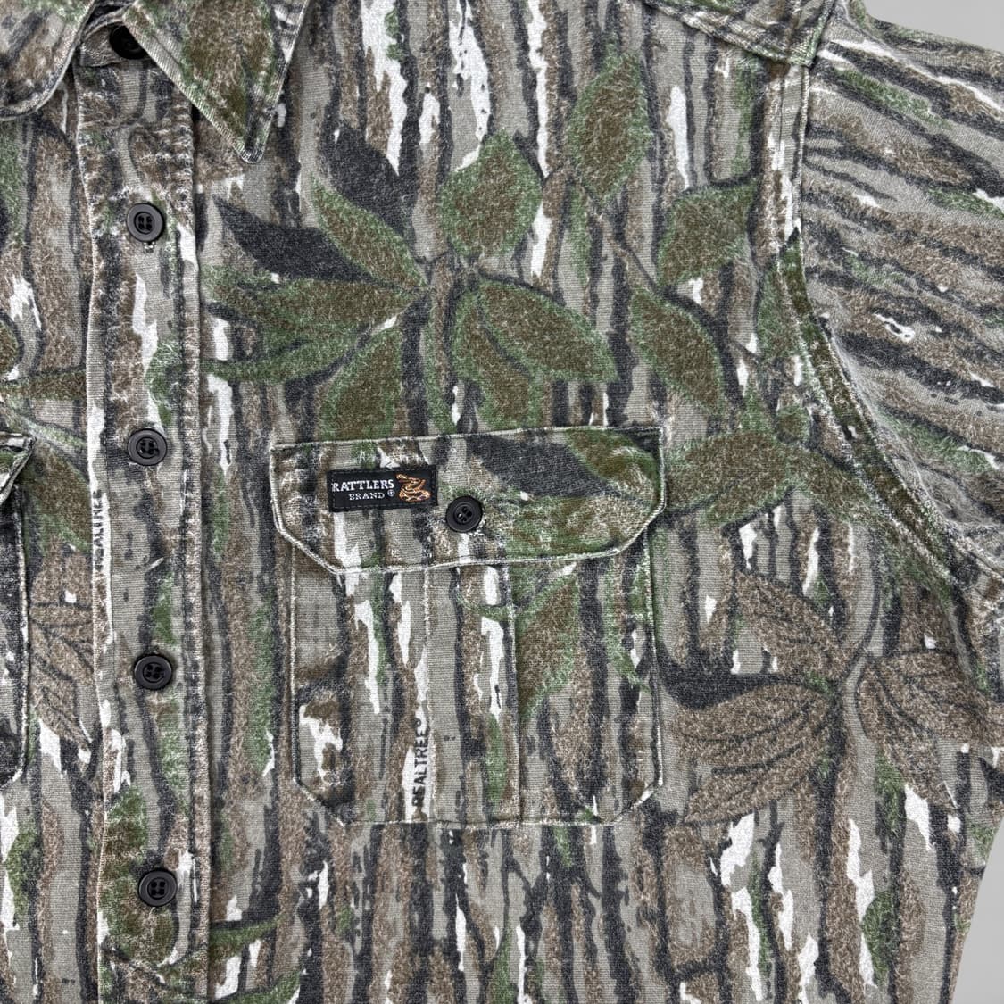 90's Rattlers Brand 리얼트리 카모 샤모아 셔츠 상품이미지4
