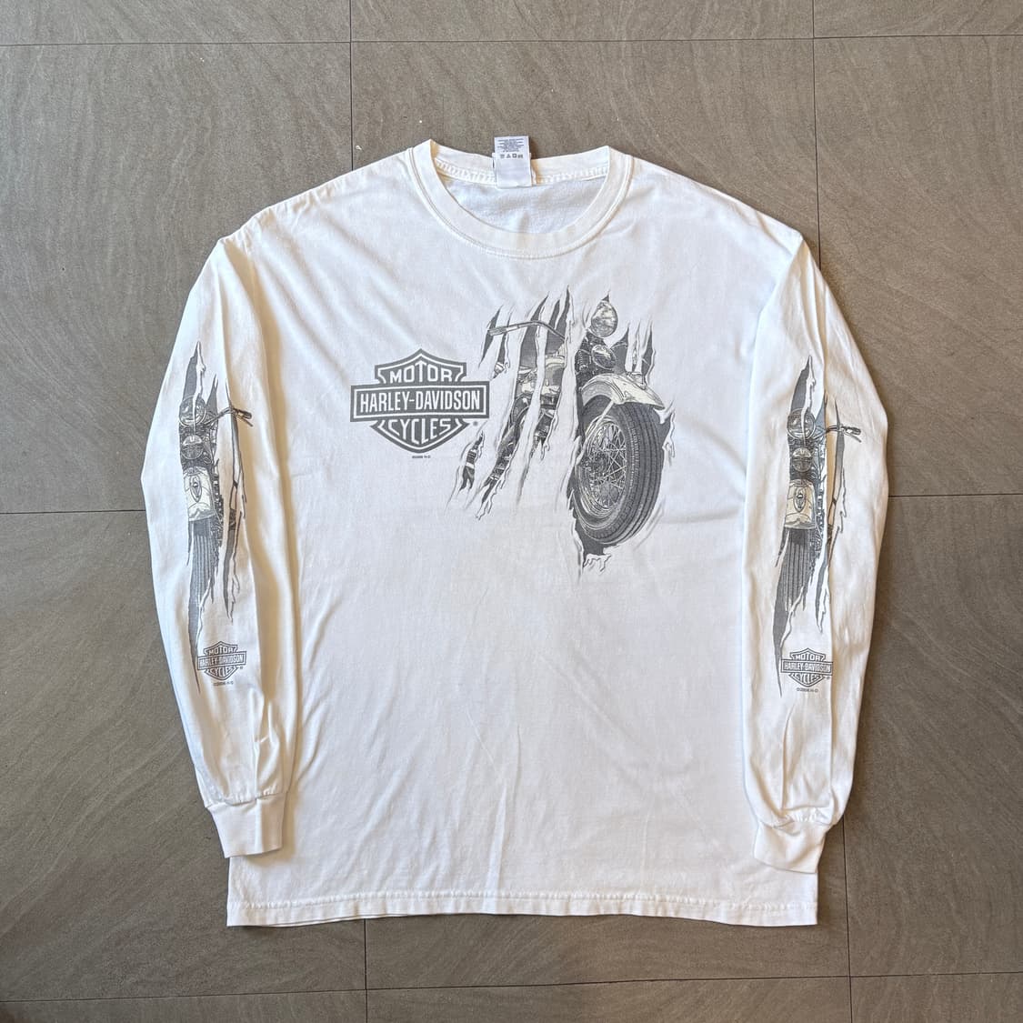 미국 생산 할리데이비슨 롱슬리브 티셔츠 긴팔티 할리티 상품이미지1