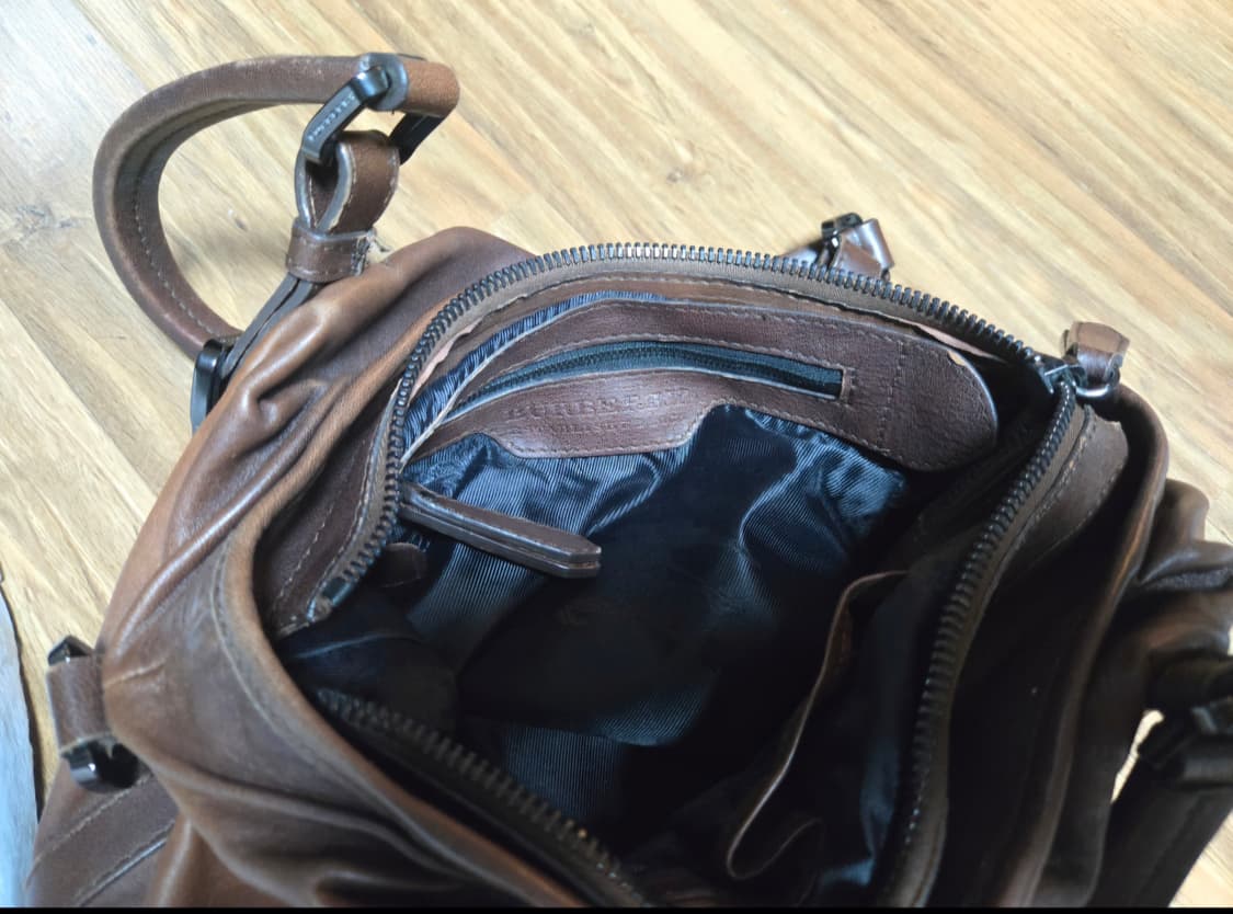 버버리 프로섬 브라운 가죽 토트백 숄더백 상품이미지8