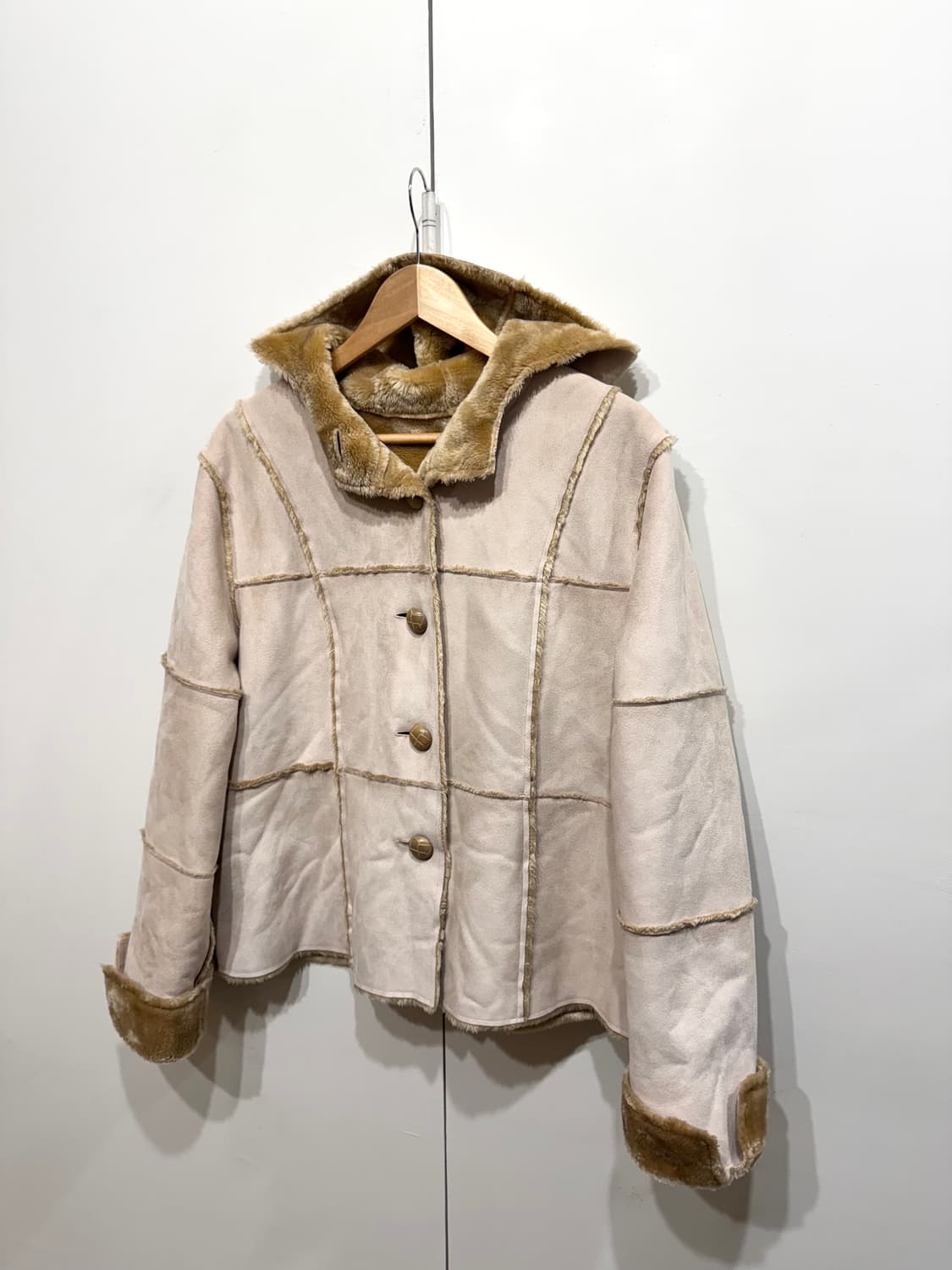 일본 빈티지 후드 무스탕 자켓 상품이미지3