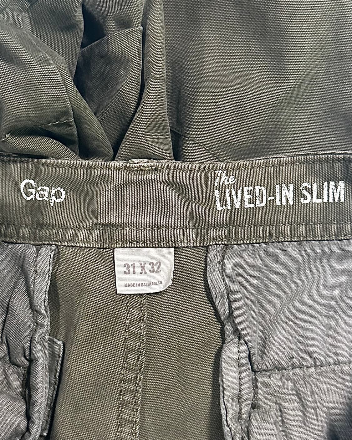 Gap 포켓 카키 카고 바지 팬츠 곱창 31 32 33 상품이미지5