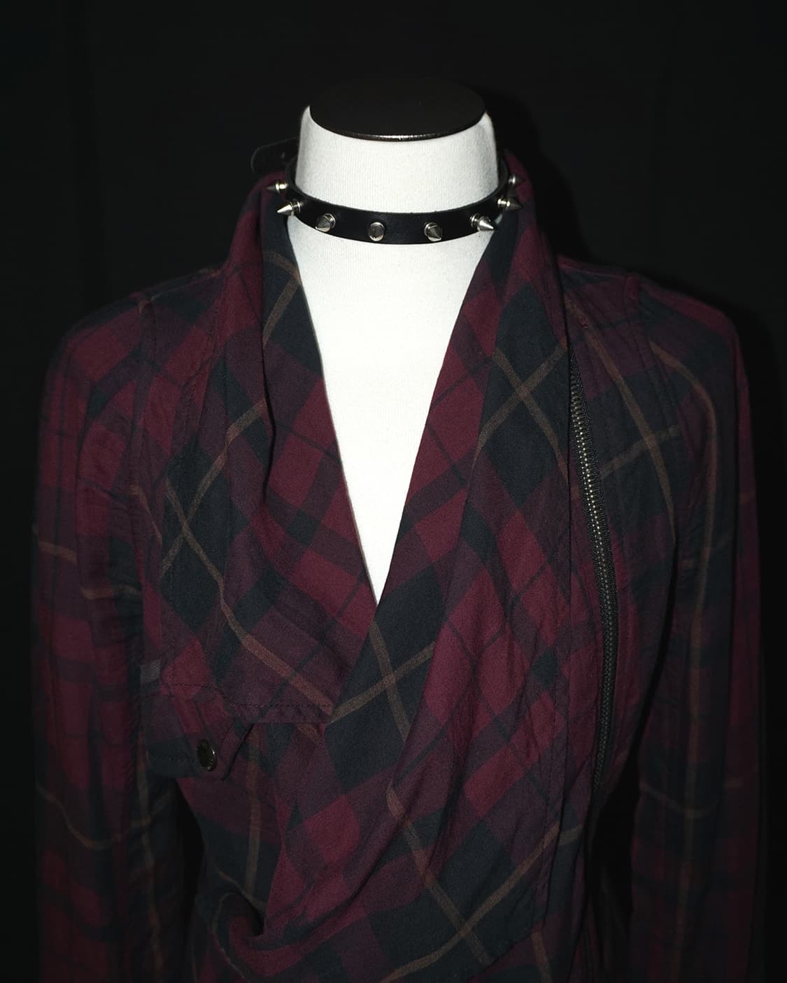 (diesel) diagonal check punk jacket  상품이미지4