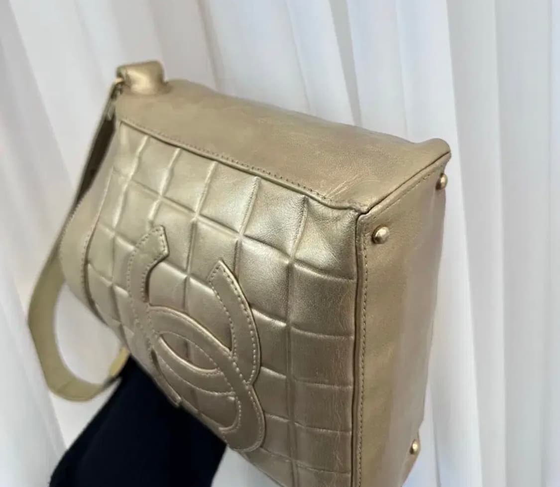 (빈티지) 샤넬 정사각 초코바 숄더백 상품이미지6