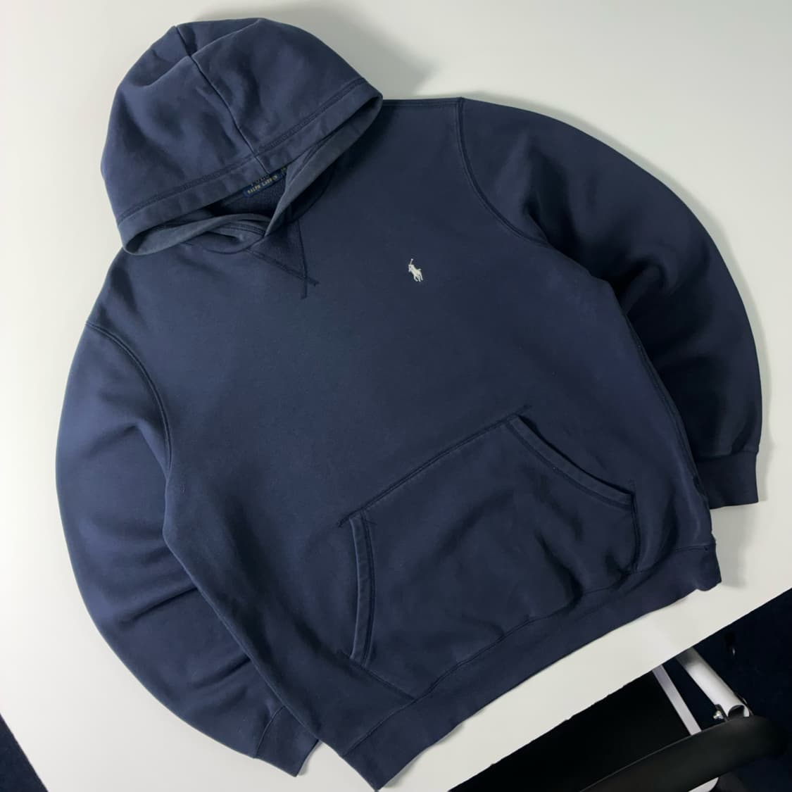 Polo  폴로 랄프로렌 자수 코튼 네이비 후드티  상품이미지1
