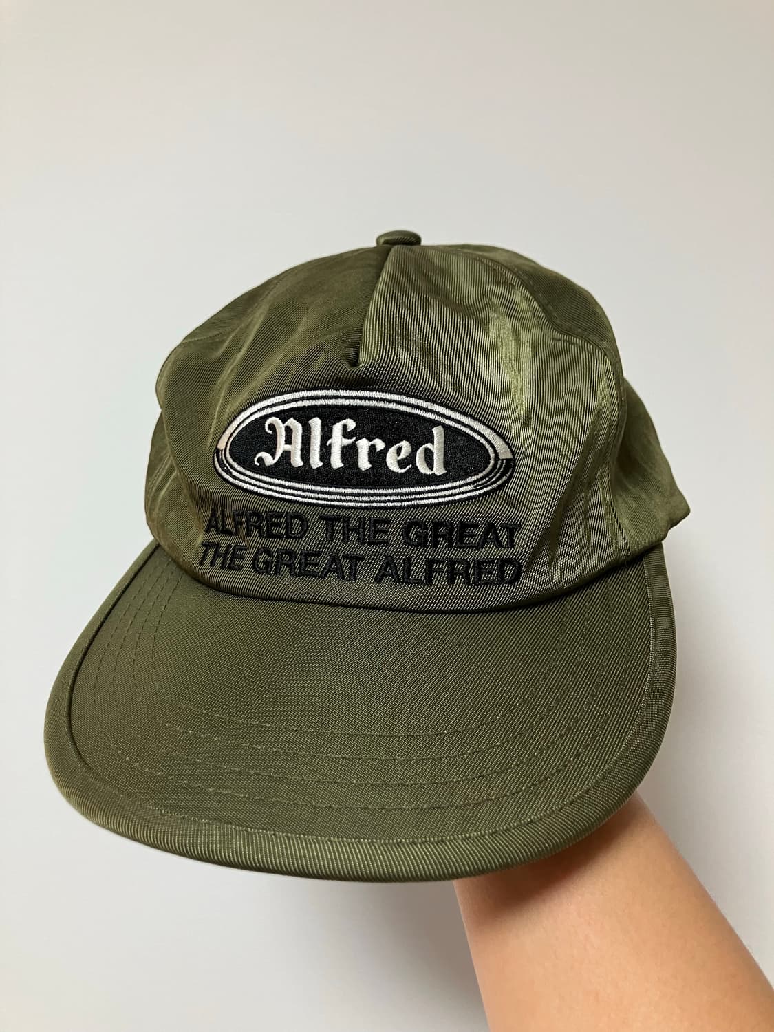 헤리티지플로스 알프레드 사틴 카키 캡 상품이미지1