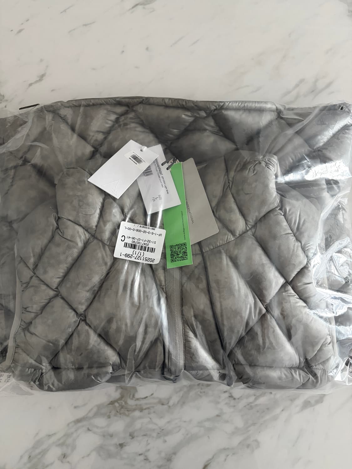 로아 하이킹 누나 800 후드 다운 패딩 베스트 그레이 L 상품이미지1