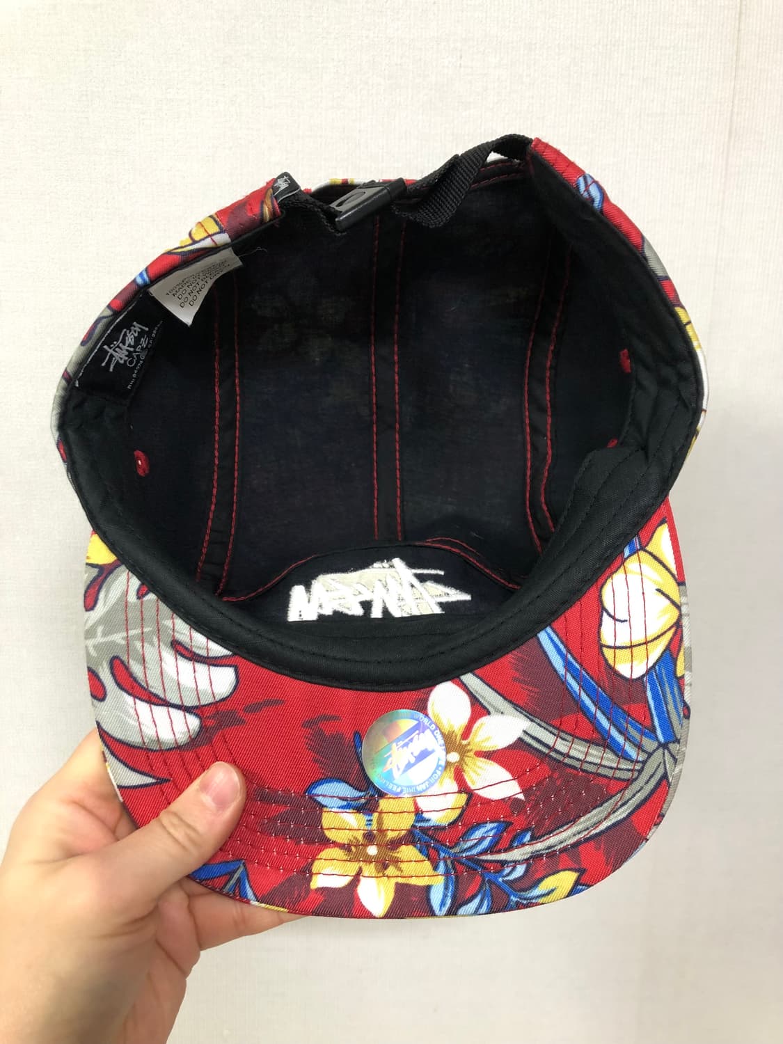 스투시 플로럴 하와이안 5패널 캠프캡 볼캡 모자 _ 레드 상품이미지8