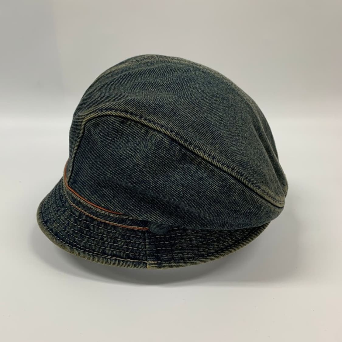 재팬 빈티지 오렌지 스티치 데님 벙거지 상품이미지3