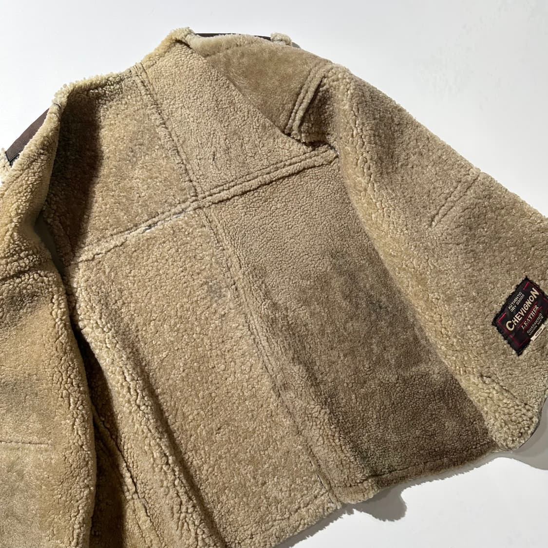 (매장판) 쉐비뇽 램스킨 시어링 C-3 플라잉 무스탕 베스트 상품이미지5