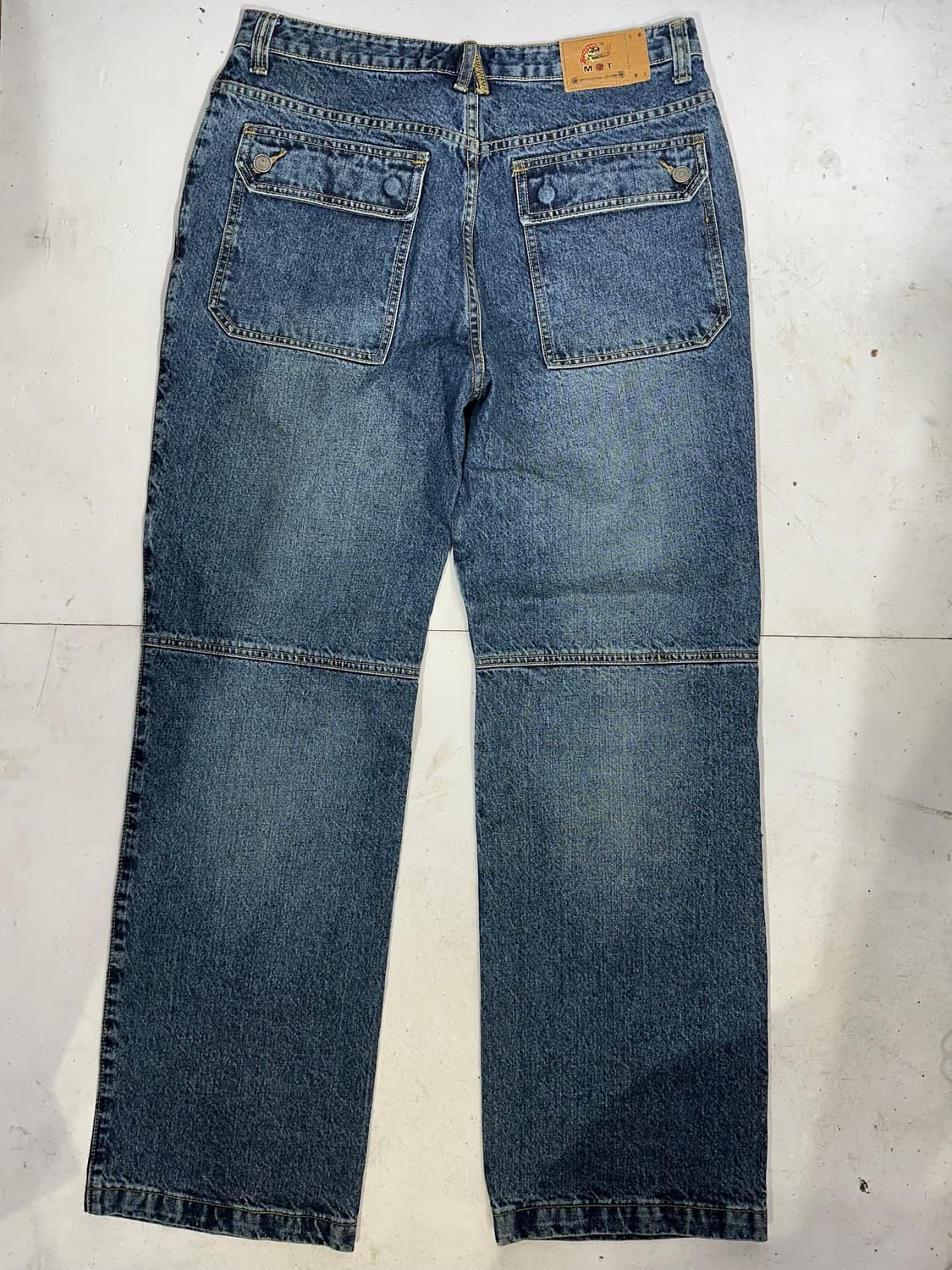 빈티지 90s MGT 더블니 와이드 힙합 데님 팬츠 올드스쿨 청바지  상품이미지5