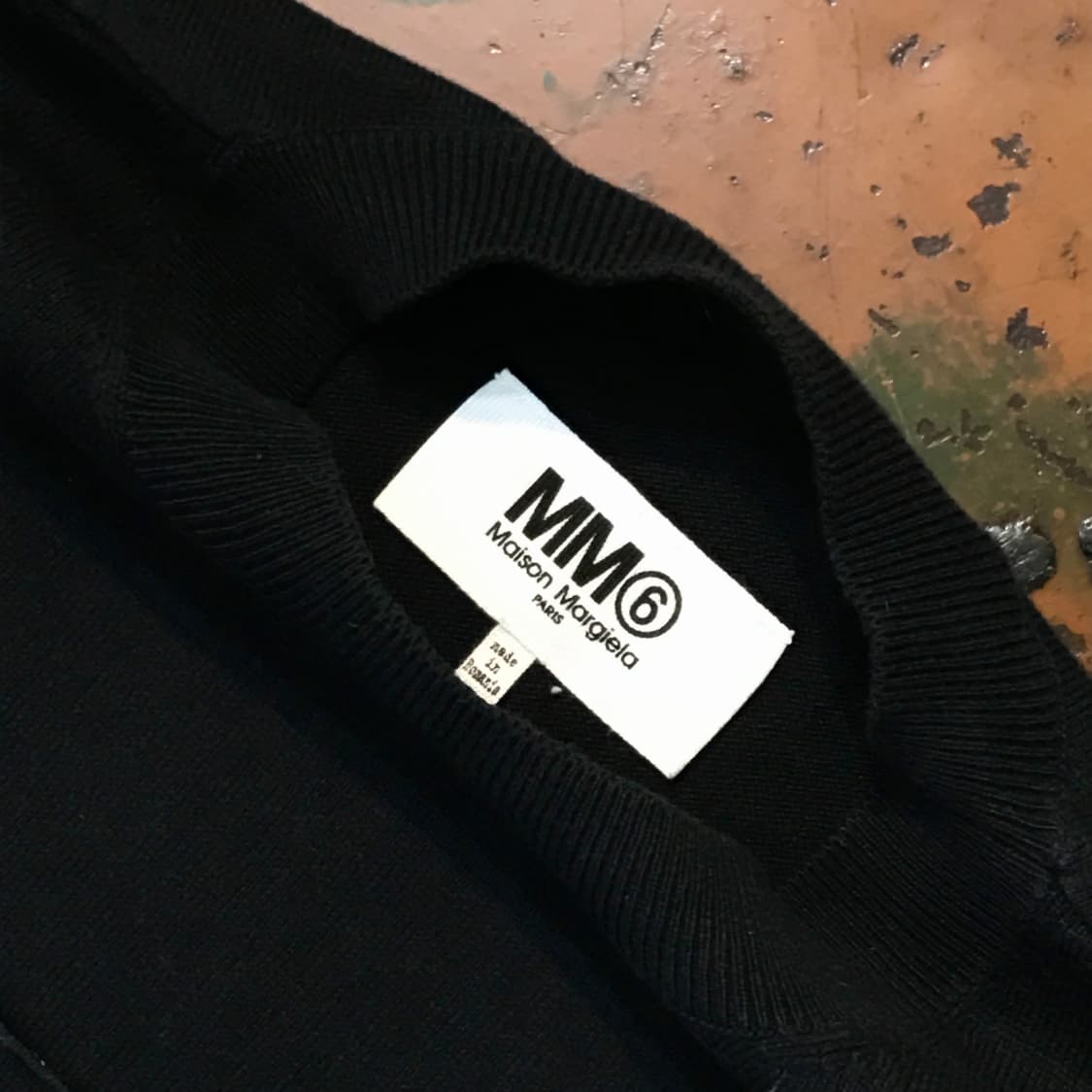 메종 마르지엘라 MM6 블랙 오버핏 니트 남성 110 115 빅사이즈 상품이미지4