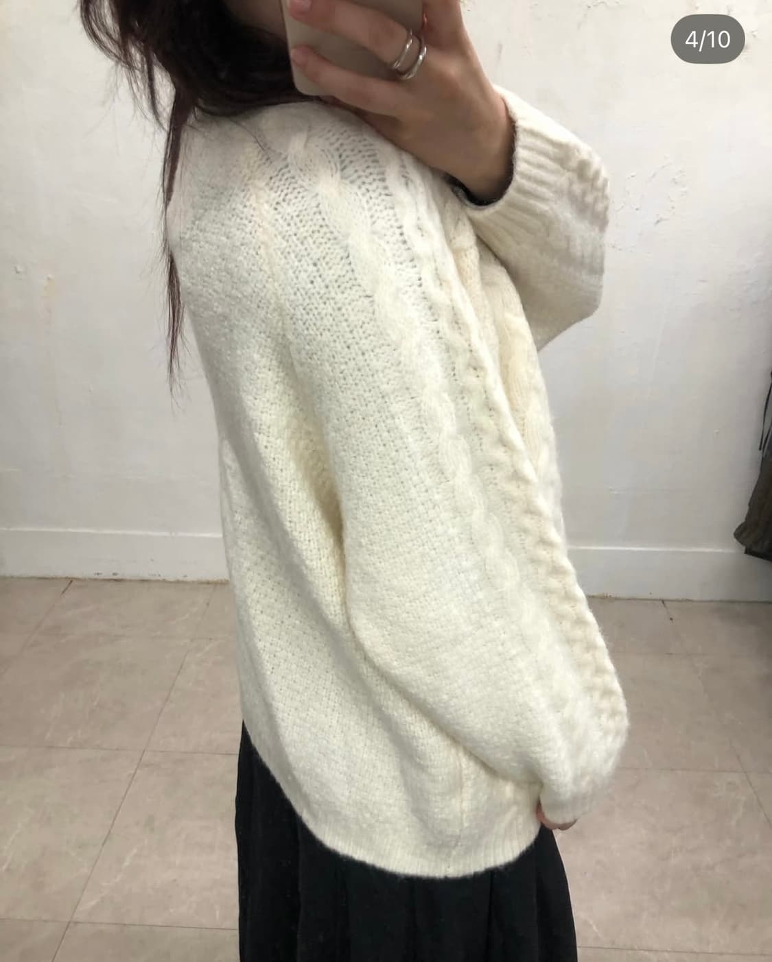 [새상품] 빈티지 피셔맨 가디건, 모리걸, 러블리 상품이미지3